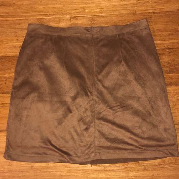Faux Suede Skirt - Picture 4 of 5